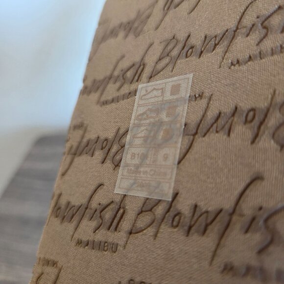 Blowfish Miri Platform Slide Sandals Natural Jute Woven Straps Women's 9 Beachy - Picture 9 of 10